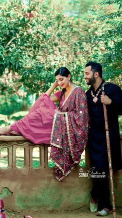Pre-wedding photoshoot of couple in Ahmedgarh